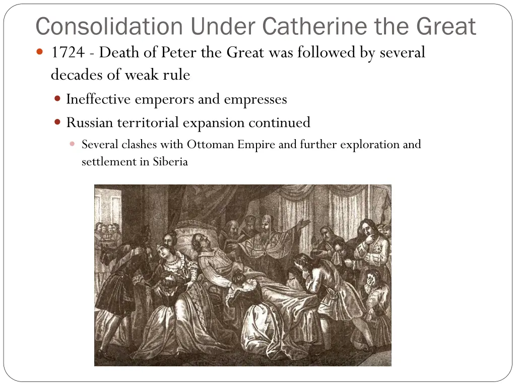 consolidation under catherine the great 1724