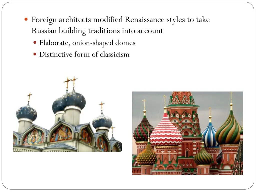 foreign architects modified renaissance styles