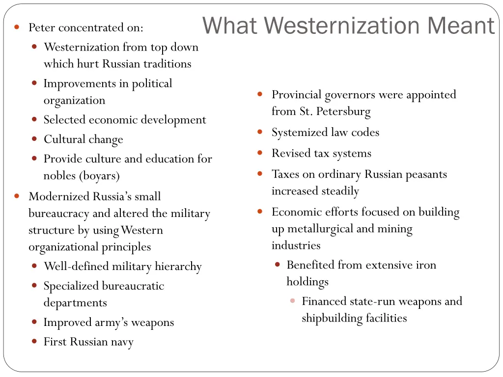 what westernization meant