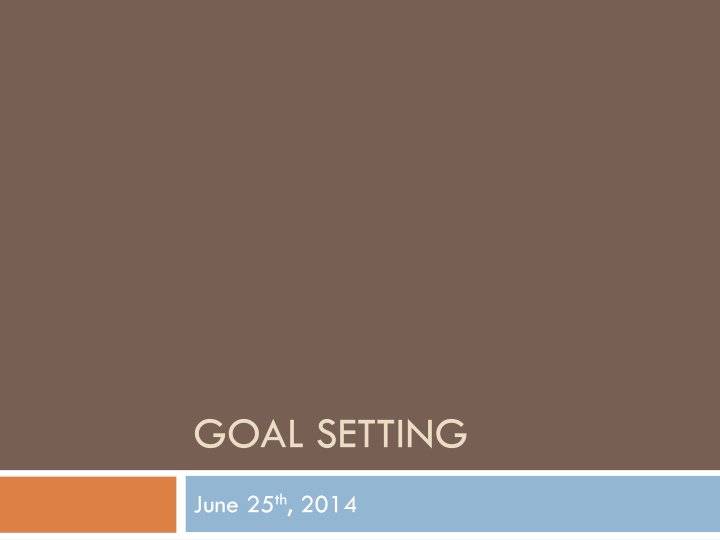 goal setting