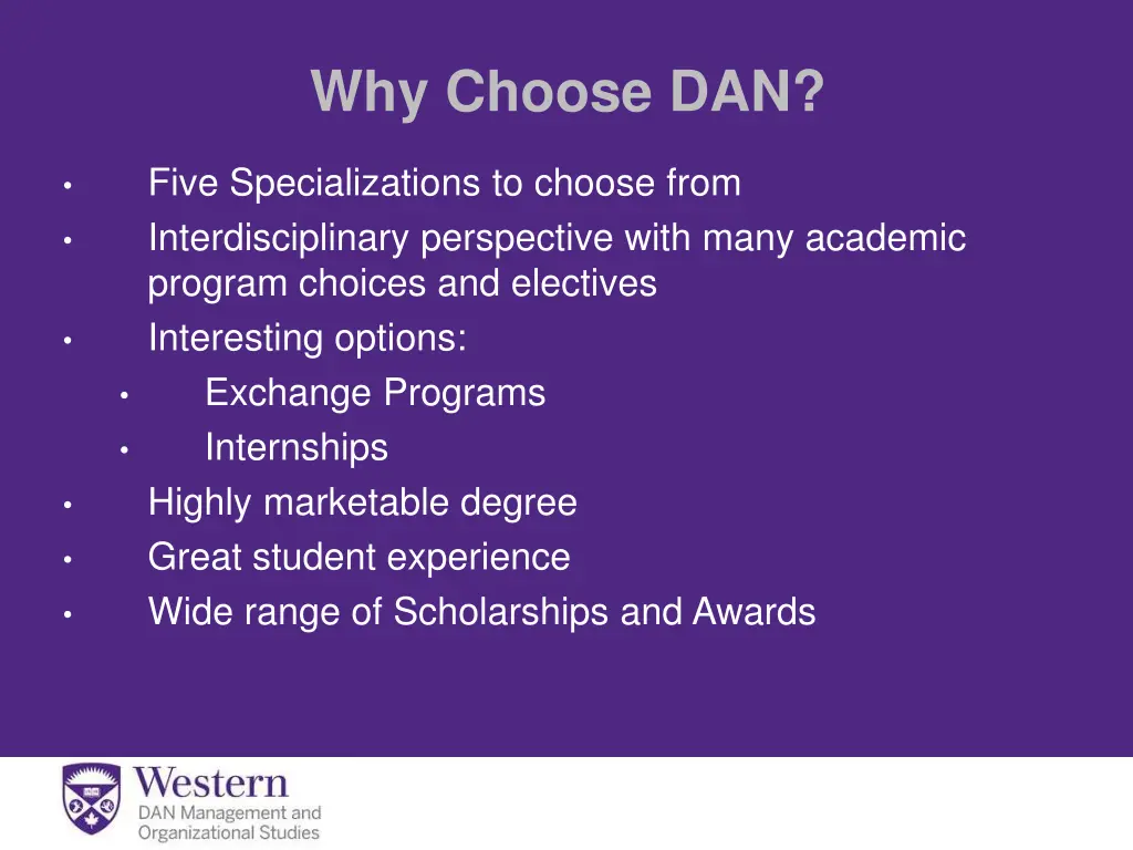 why choose dan