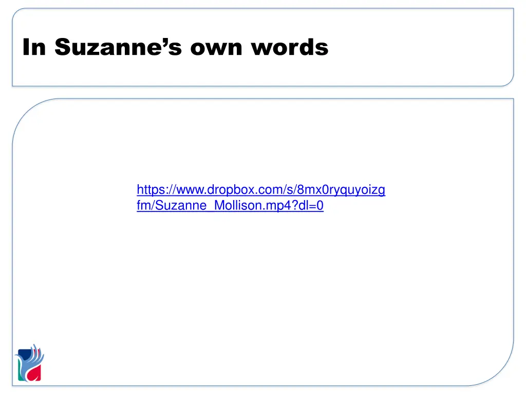 in suzanne s own words