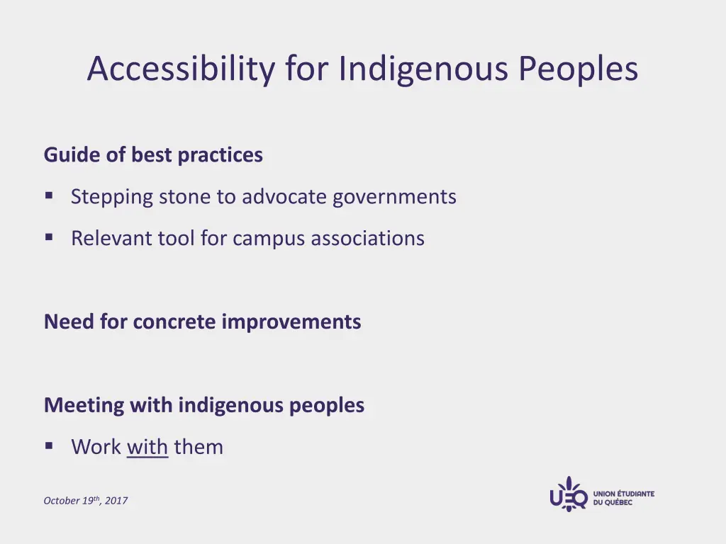 accessibility for indigenous peoples