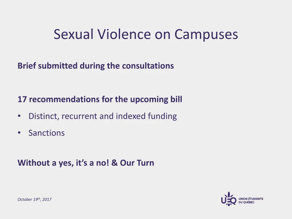 sexual violence on campuses