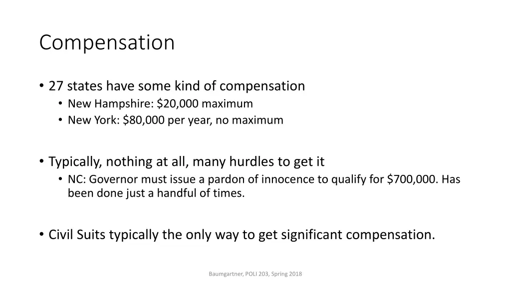 compensation