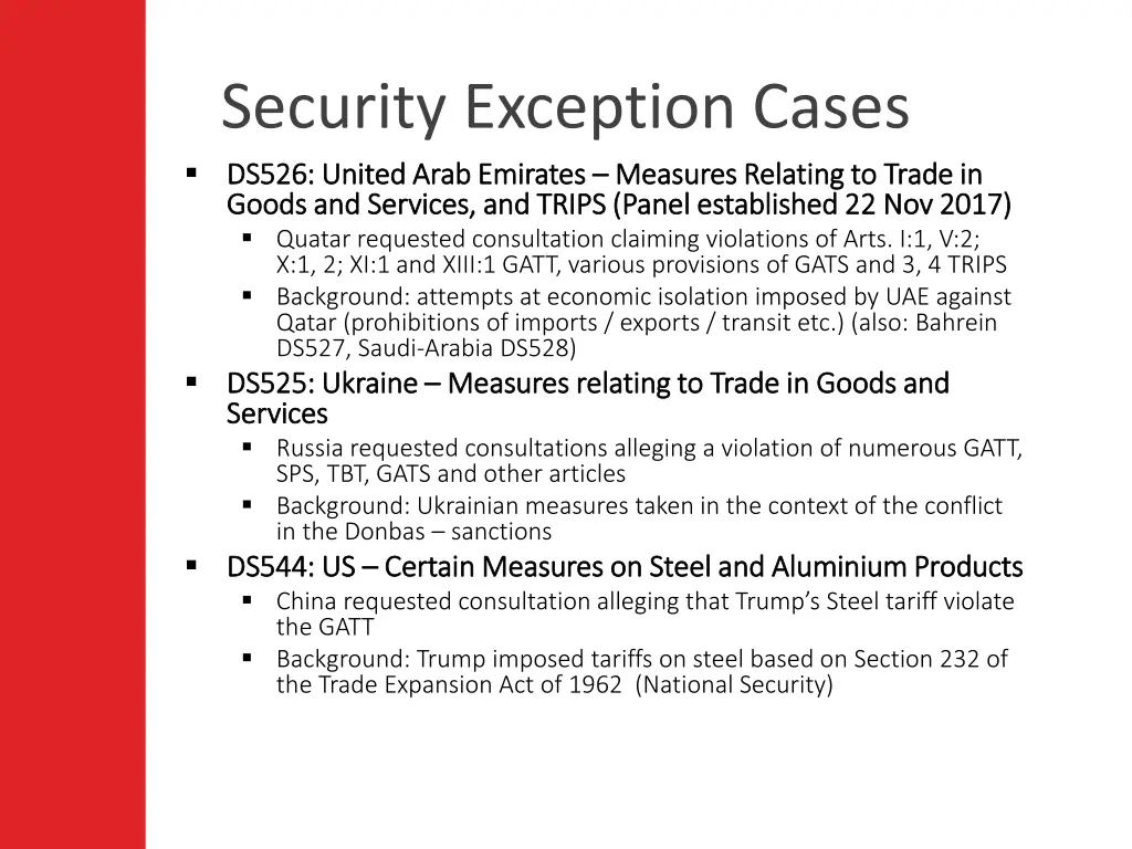 security exception cases ds526 united arab