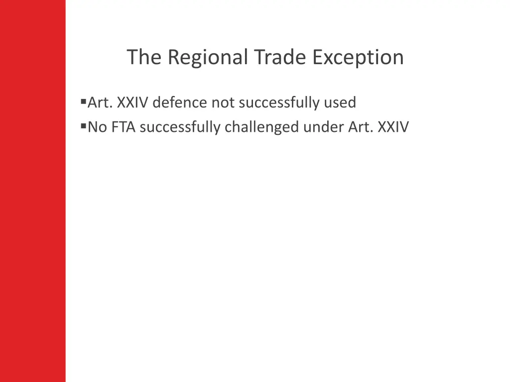 the regional trade exception 4