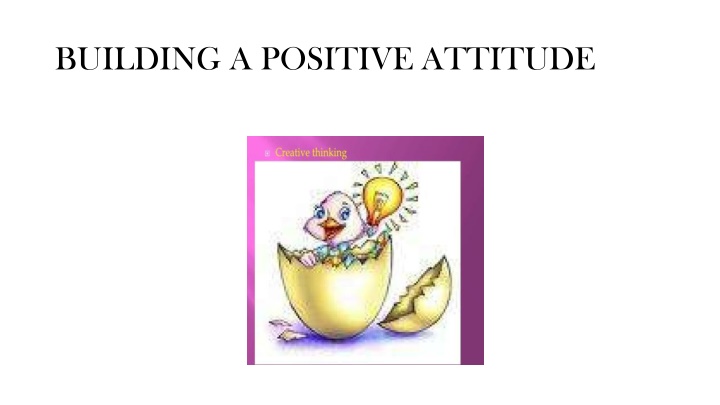 building a positive attitude