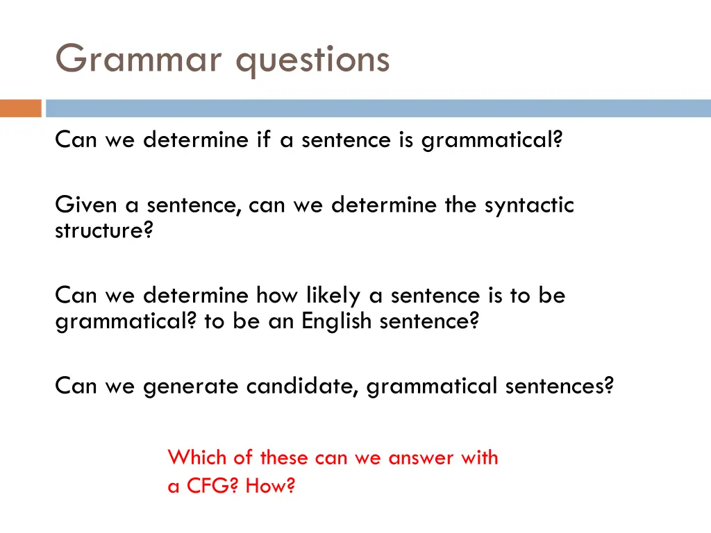 grammar questions