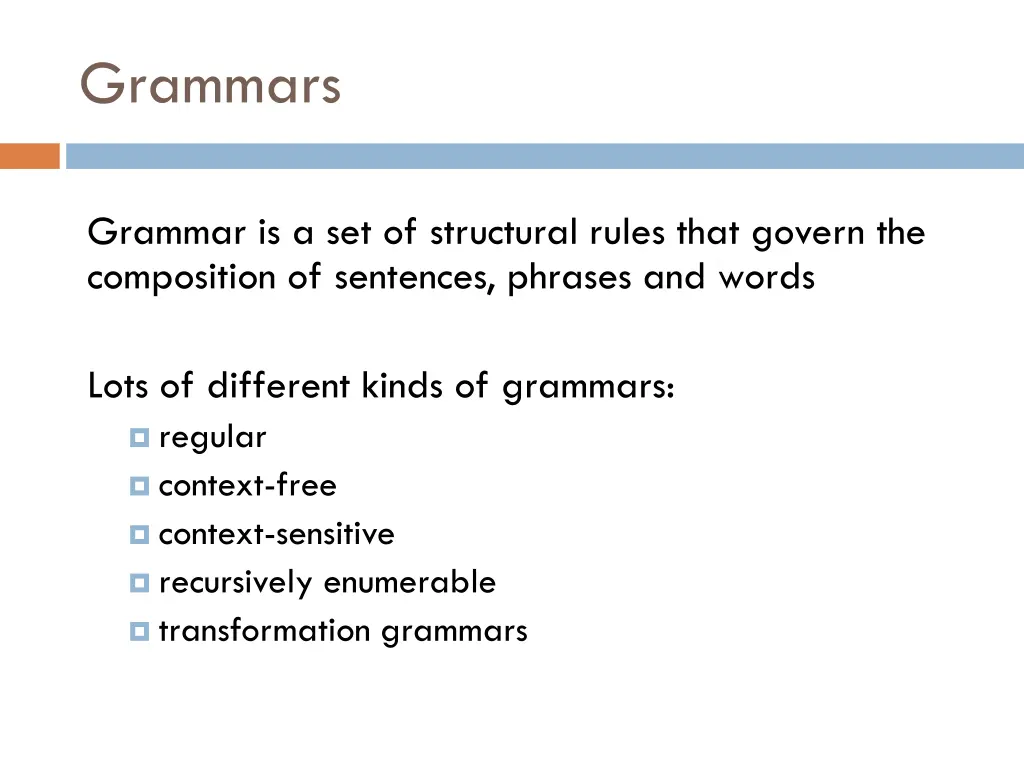 grammars 1