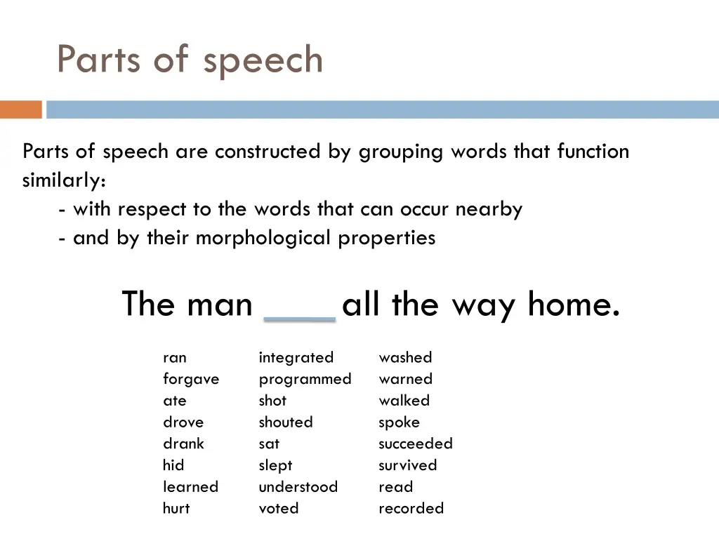 parts of speech 1