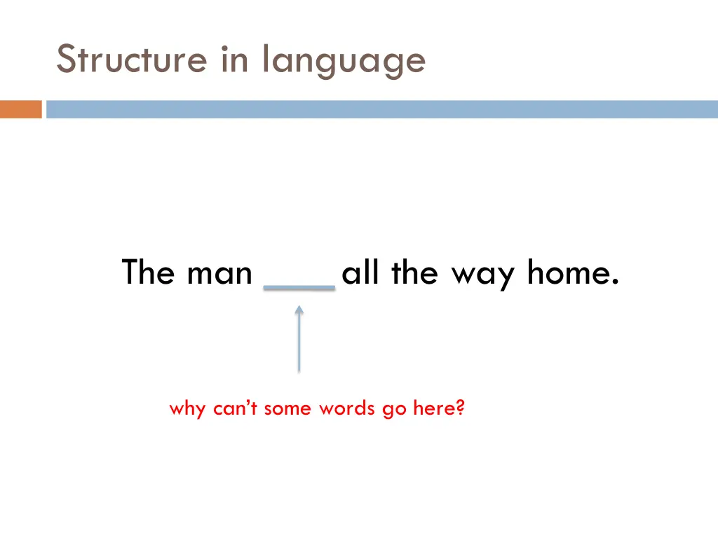 structure in language 1