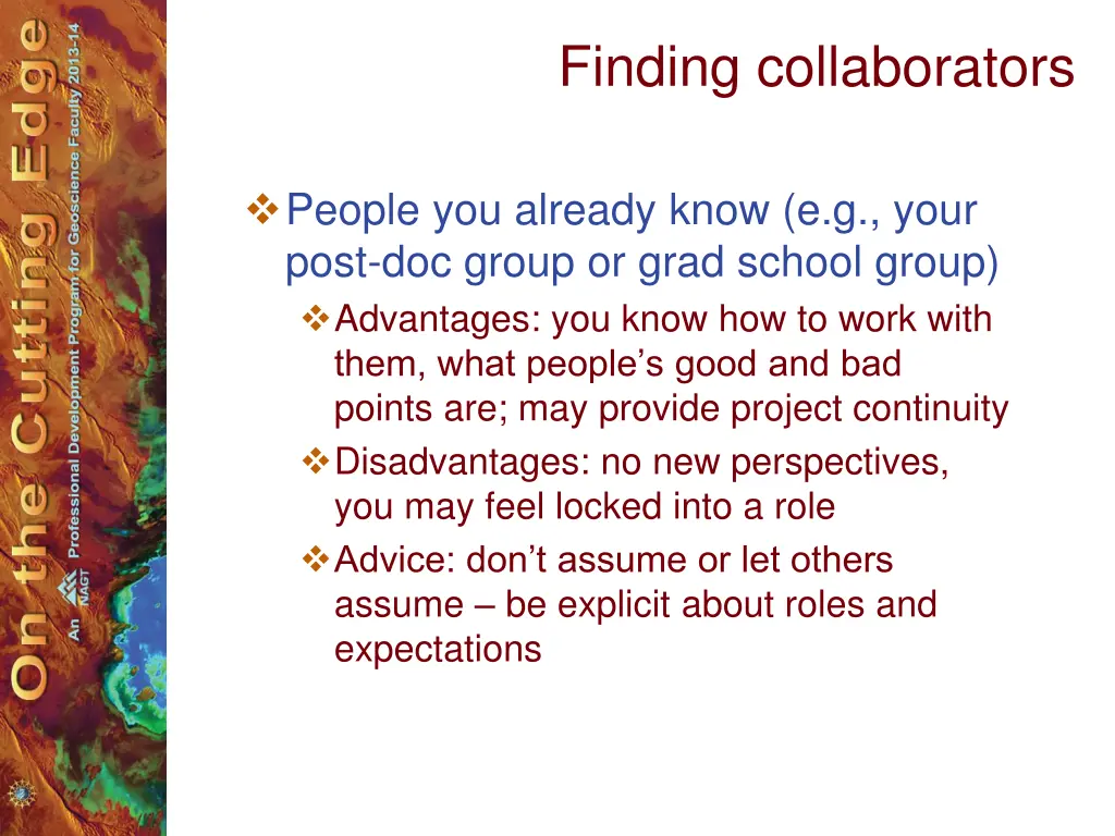 finding collaborators