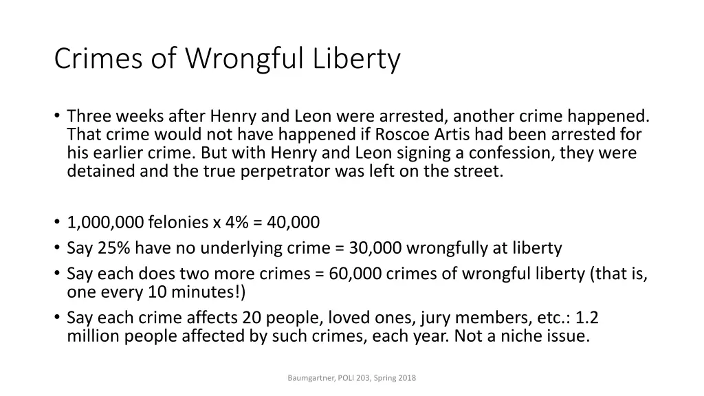 crimes of wrongful liberty