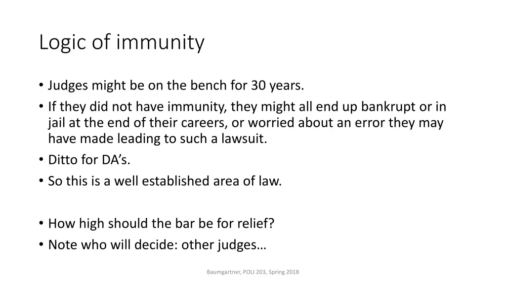 logic of immunity