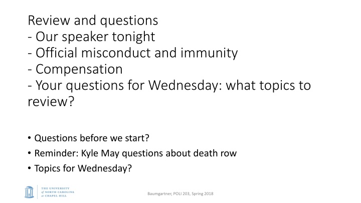 review and questions our speaker tonight official