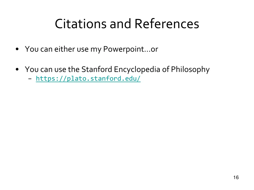 citations and references