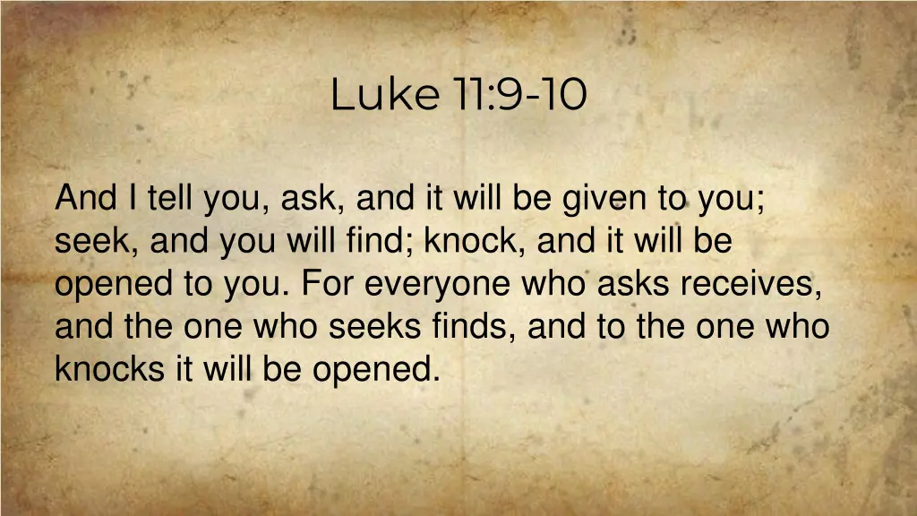 luke 11 9 10