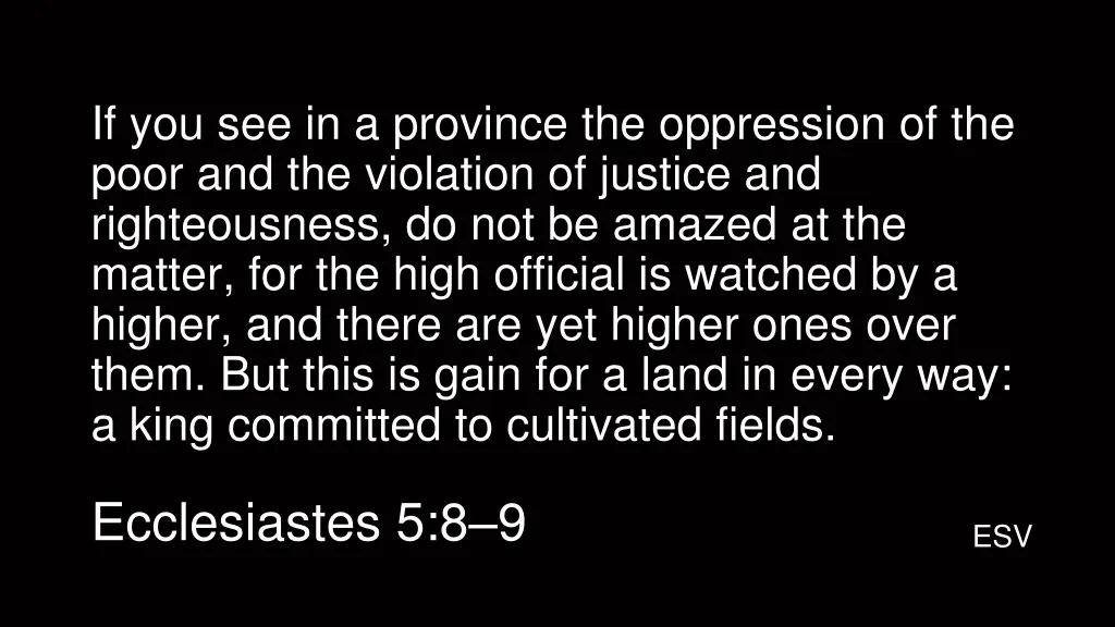 if you see in a province the oppression