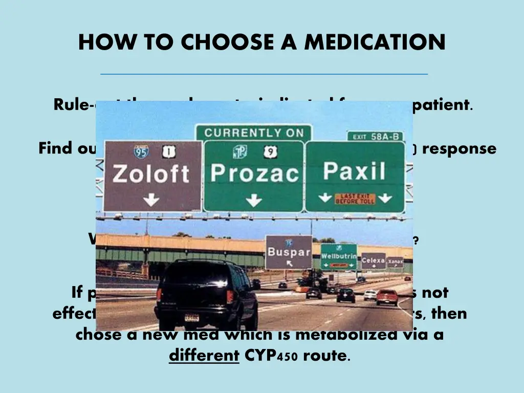 how to choose a medication