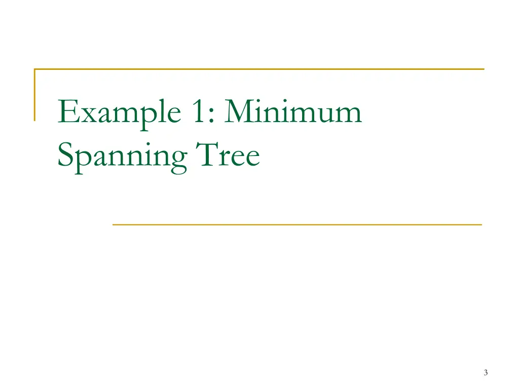 example 1 minimum spanning tree