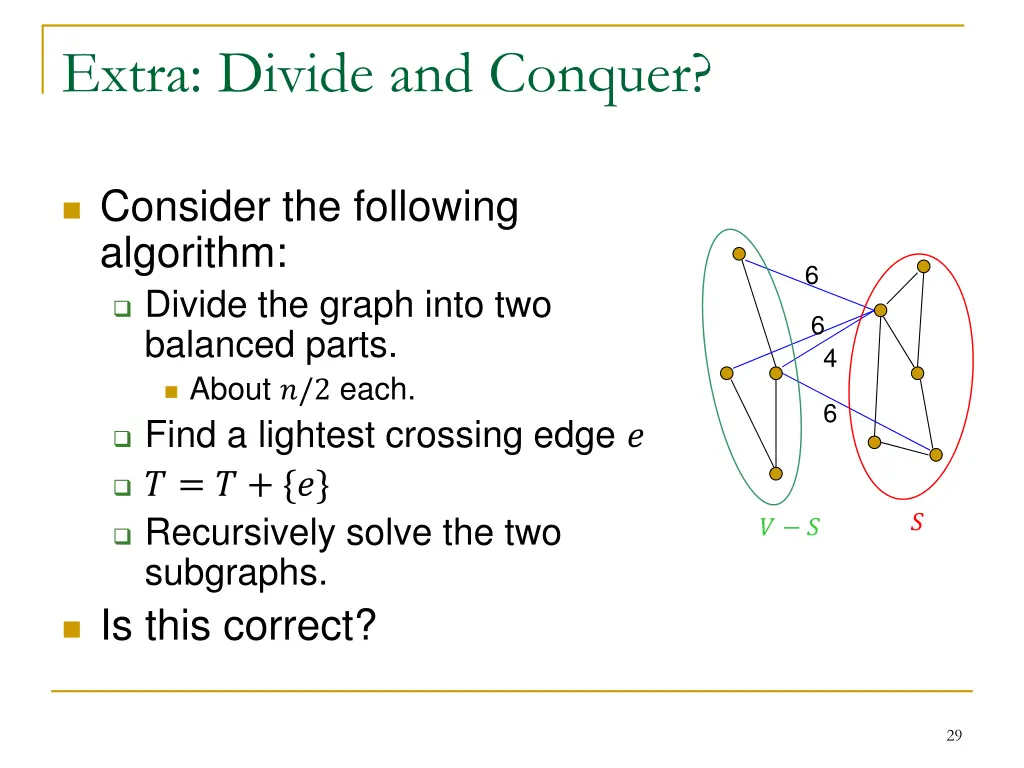 extra divide and conquer