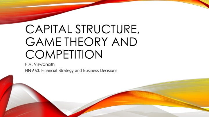 capital structure game theory and competition