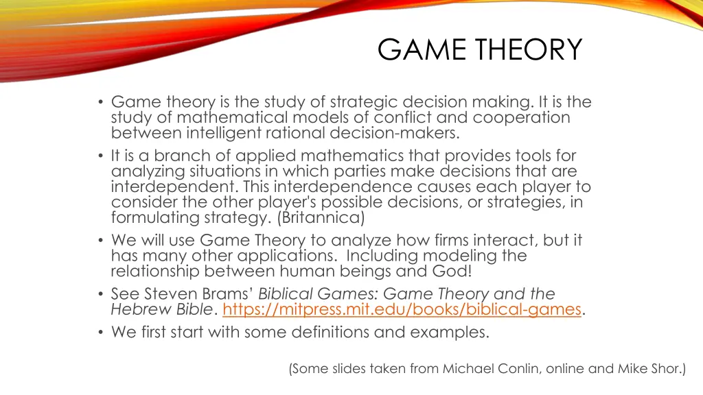 game theory