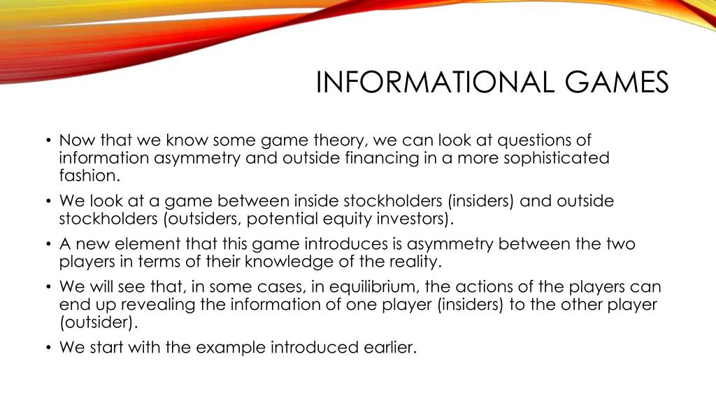 informational games 1