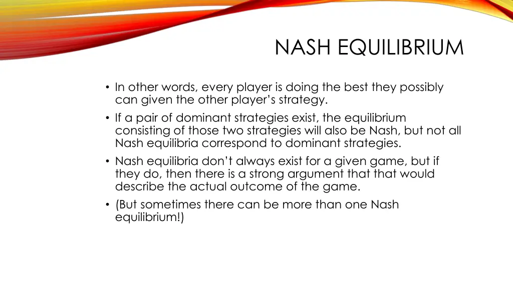 nash equilibrium 1