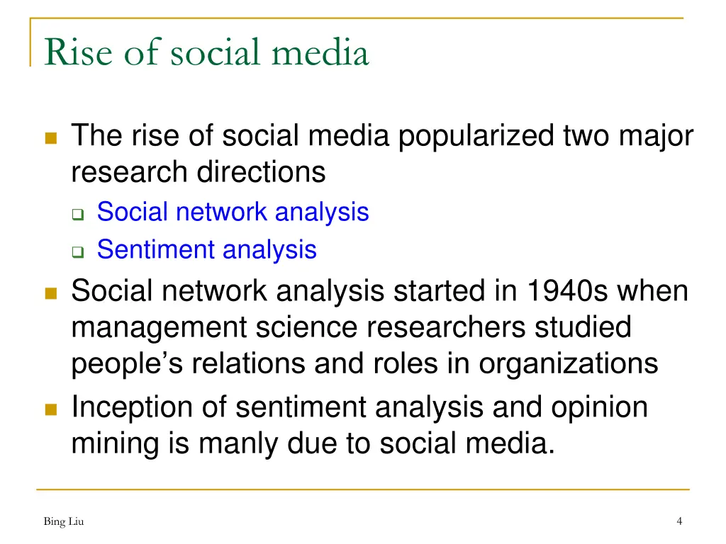 rise of social media