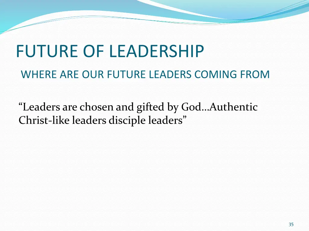 future of leadership