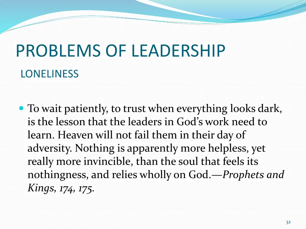 problems of leadership 1