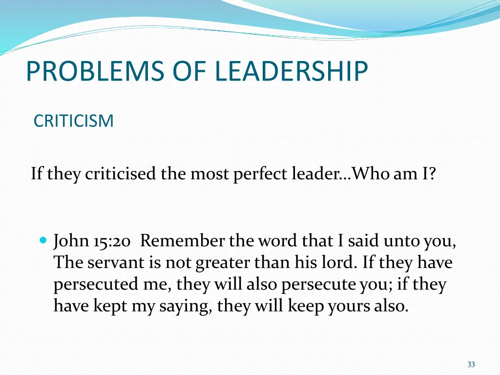 problems of leadership 2