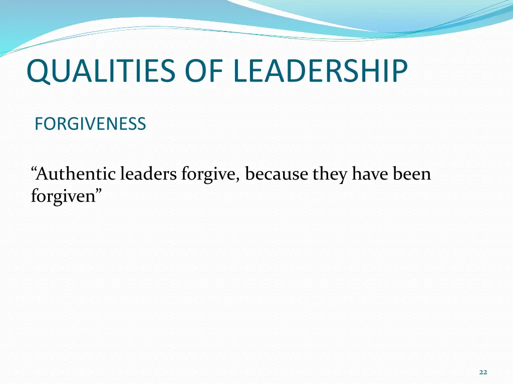 qualities of leadership 15