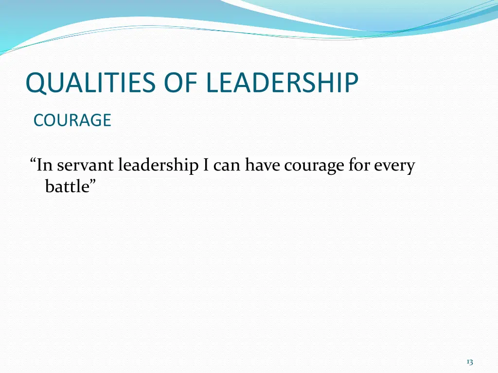 qualities of leadership 6