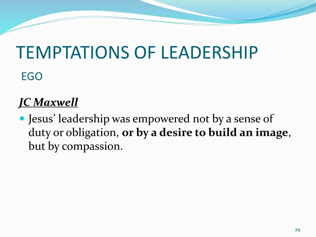 temptations of leadership 5