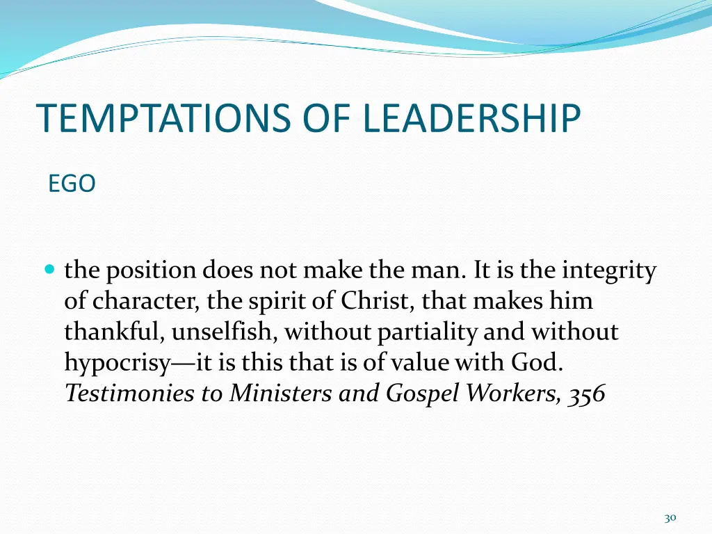 temptations of leadership 6