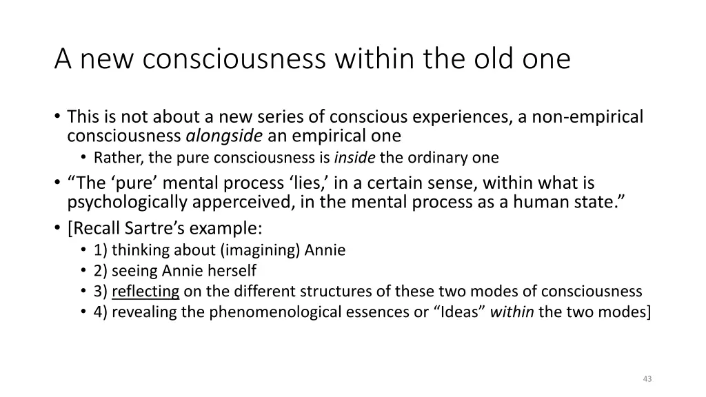 a new consciousness within the old one