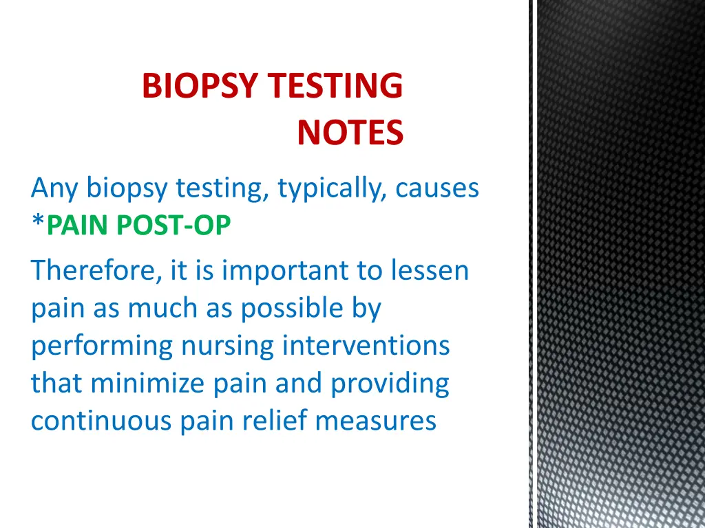 biopsy testing