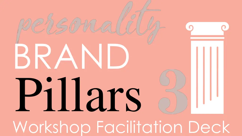 brand pillars workshop facilitation deck