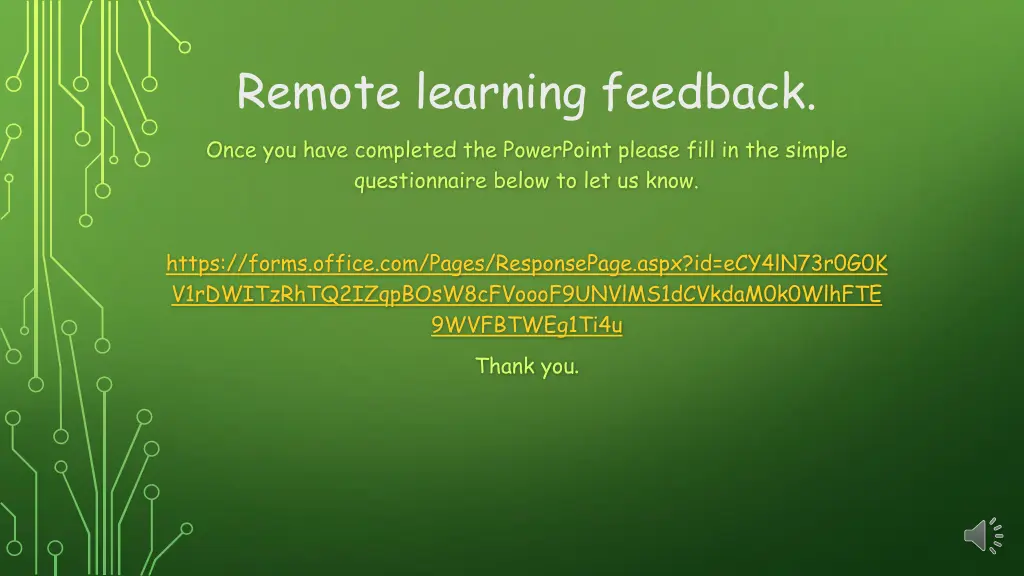 remote learning feedback