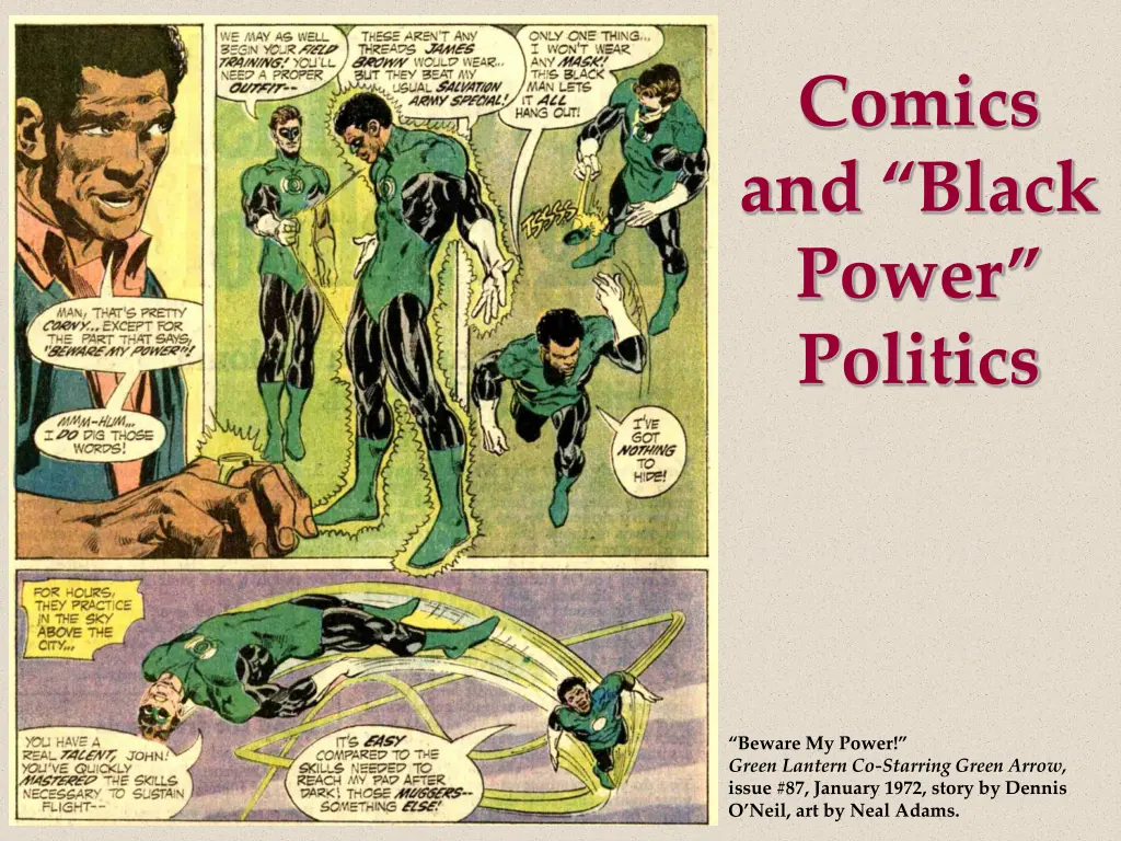 comics and black power politics