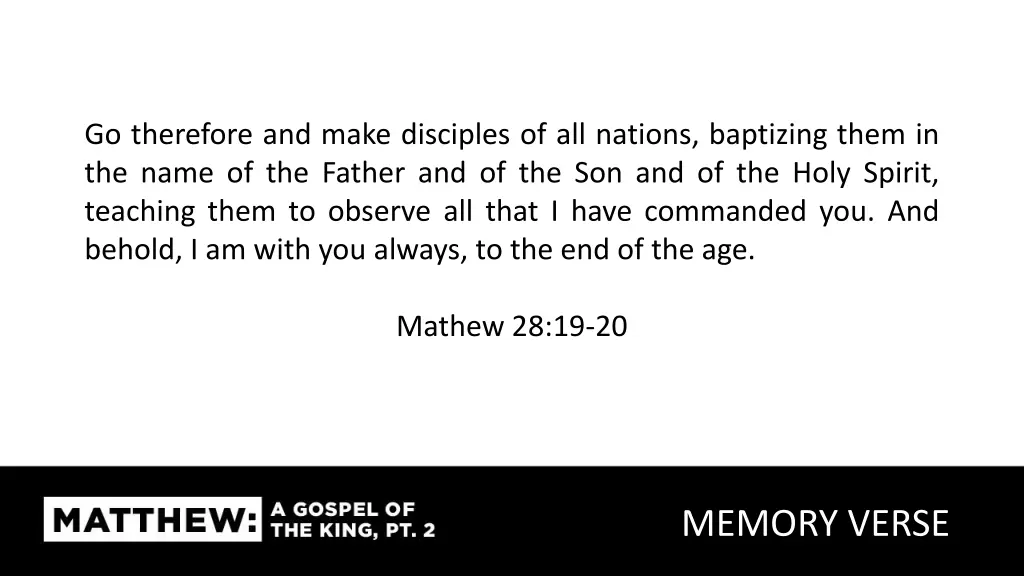 go therefore and make disciples of all nations