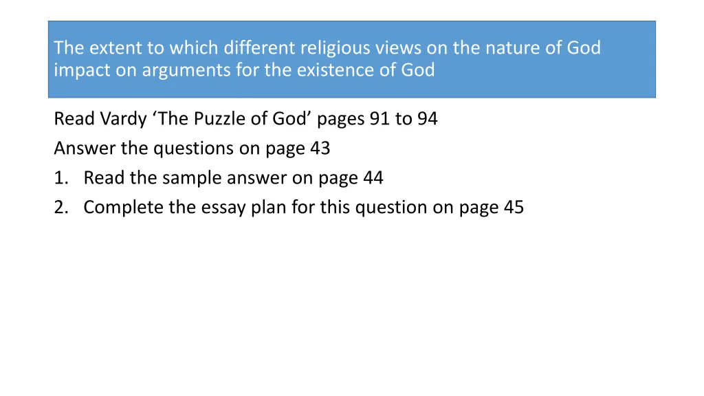 the extent to which different religious views