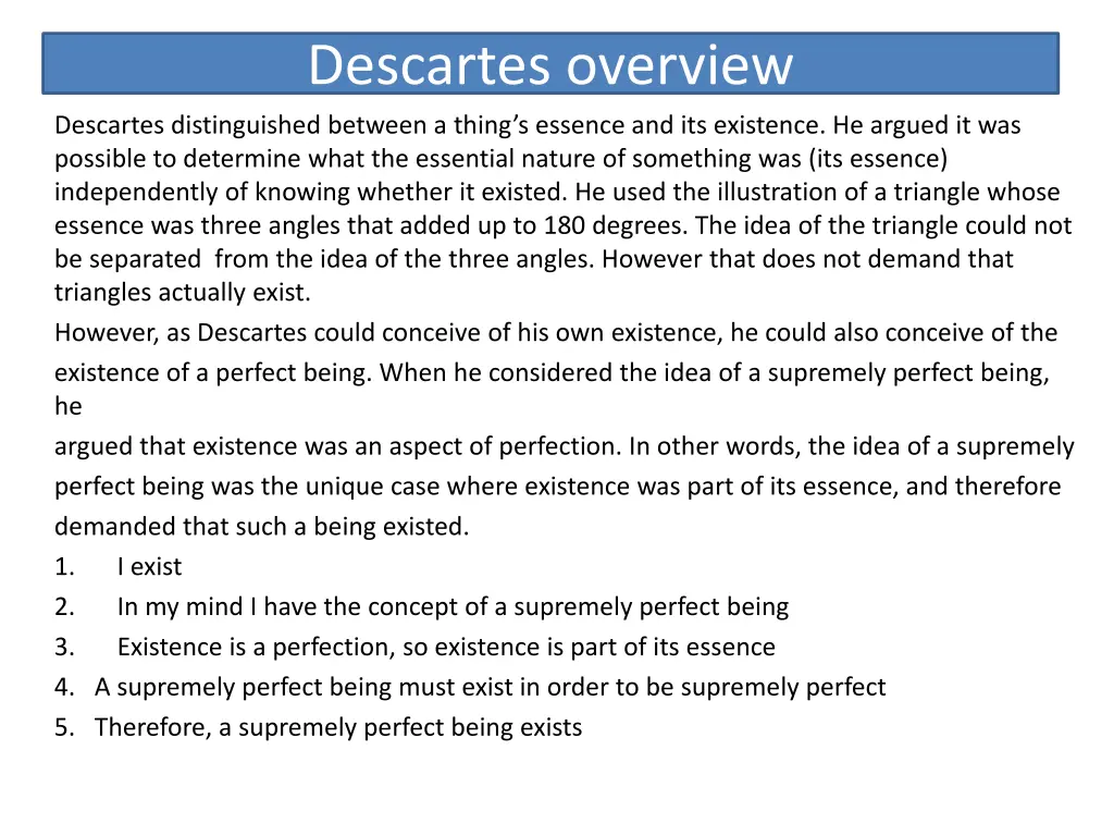 descartes overview 1