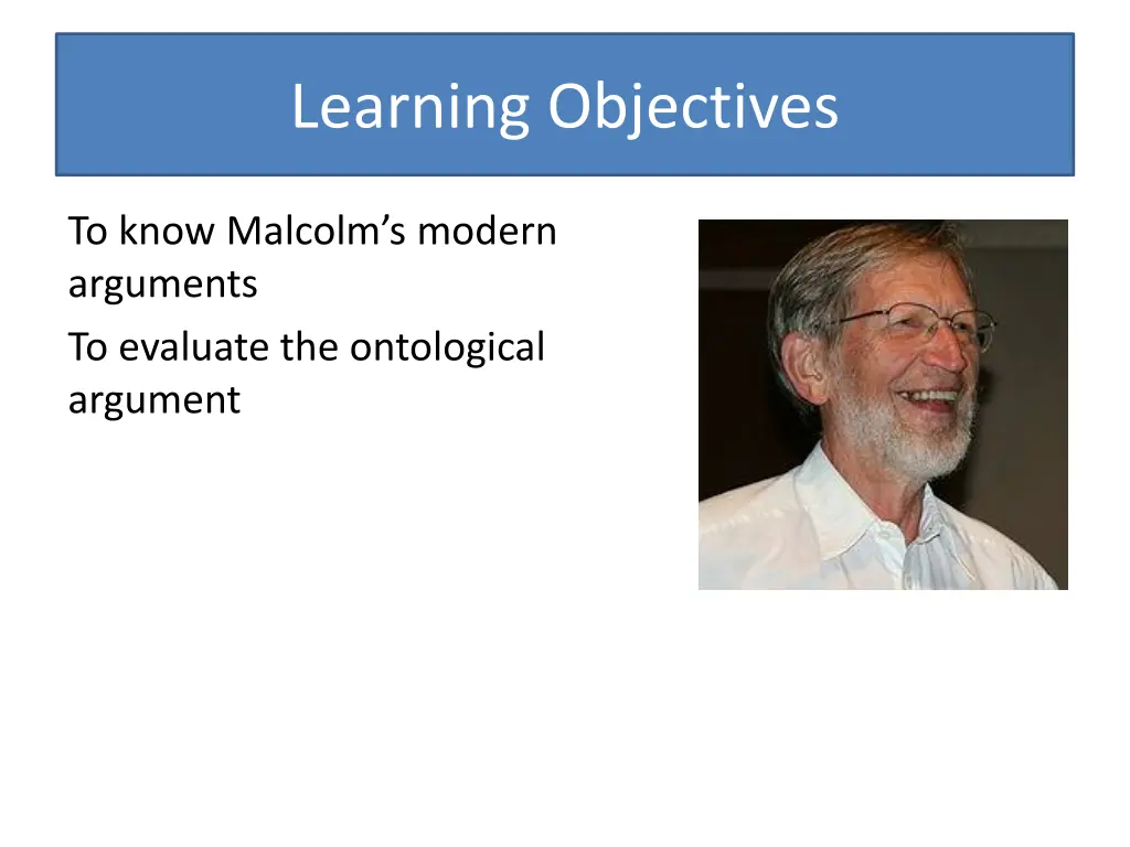 learning objectives