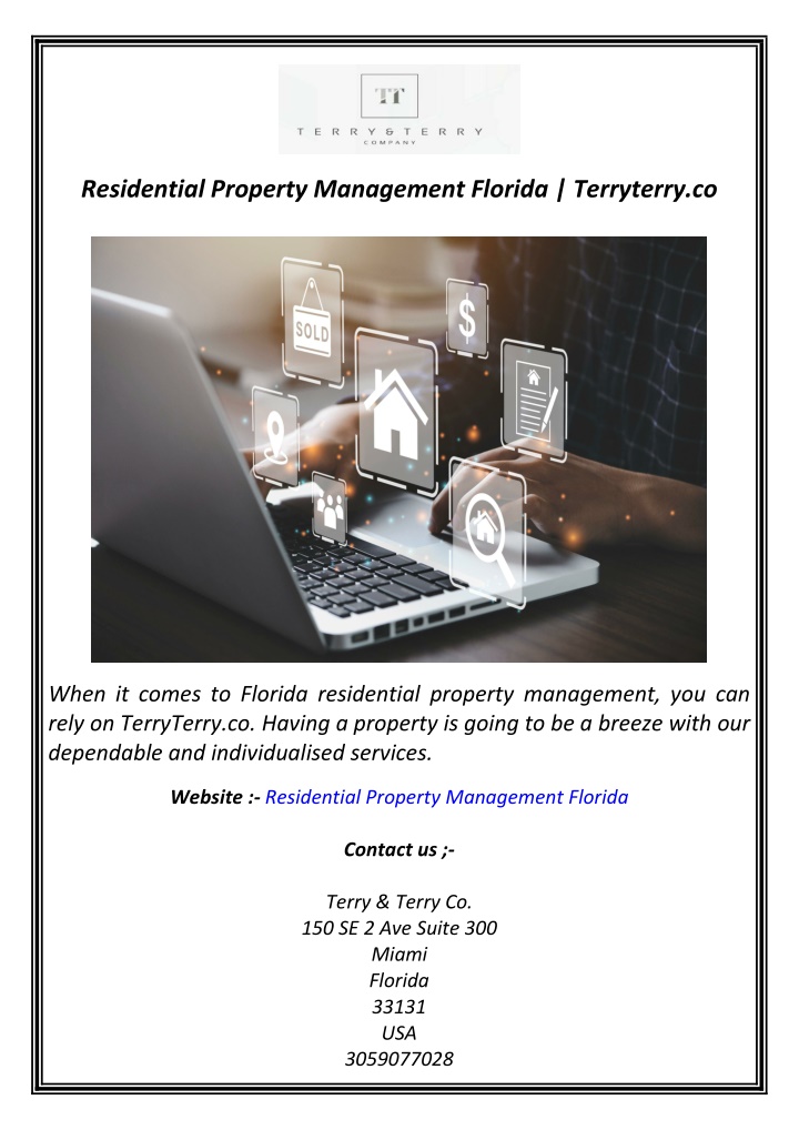 residential property management florida