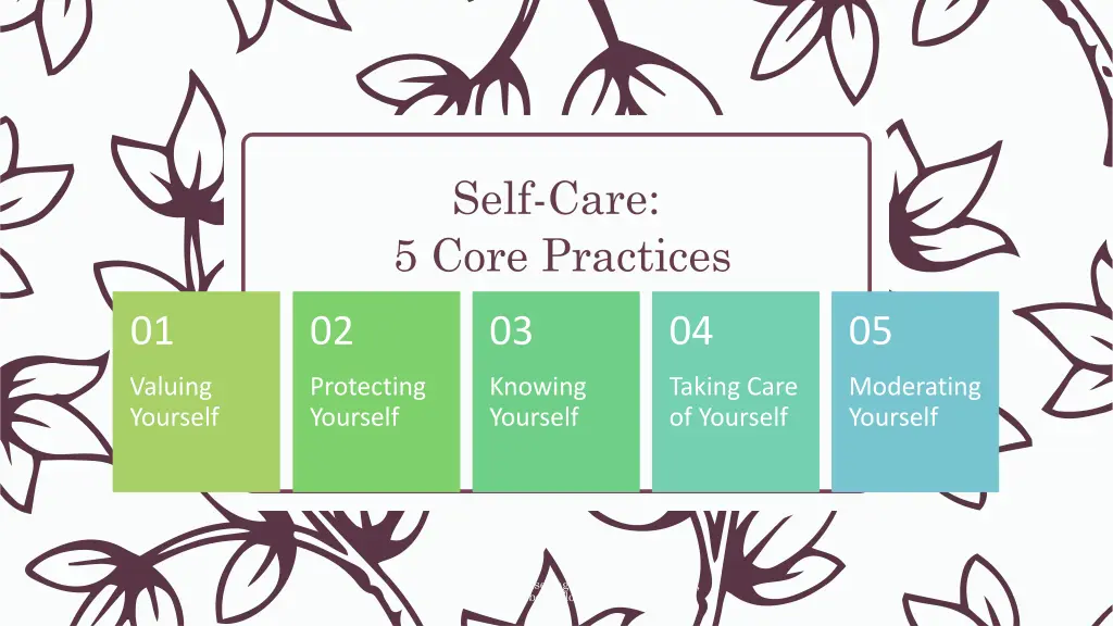 self care 5 core practices