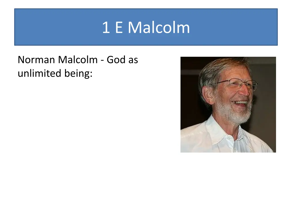 1 e malcolm